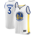 Ldoa G.State Warriors #3 Will Richard White Fast Break Replica Player Jerseys - Association Edition