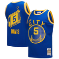 Ldoa G.State Warriors #5 Baron Davis Mitchell & Ness Royal Hardwood Classics 200405 Swingman Jerseys