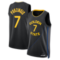 Ldoa G.State Warriors #7 Kristaps Porzi??is Black Swingman Jerseys - Statement Edition