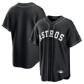 Ldoa H.Astros Black Home Game Blank Player Stitched Jerseys