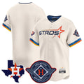 Ldoa H.Astros Cream City Connect Texas Patch Vapor Premier Blank Player Limited Home Stitched Jerseys