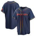 Ldoa H.Astros Navy City Connect Home Game Blank Player Stitched Jerseys