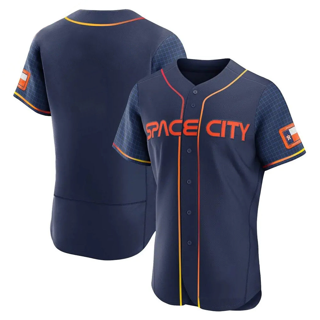 Ldoa H.Astros Navy City Connect Limited Elite Home Blank Player Stitched Jerseys