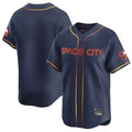 Ldoa H.Astros Navy City Connect Limited Home Blank Player Stitched Jerseys
