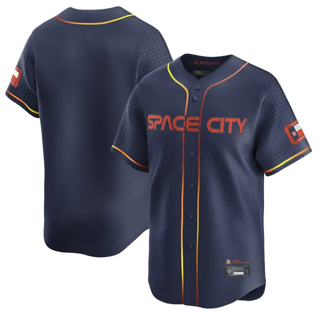 Ldoa H.Astros Navy City Connect Limited Home Blank Player Stitched Jerseys