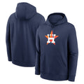 Ldoa H.Astros Navy Club Fleece Pullover Hoodie Blank Player Stitched Jerseys