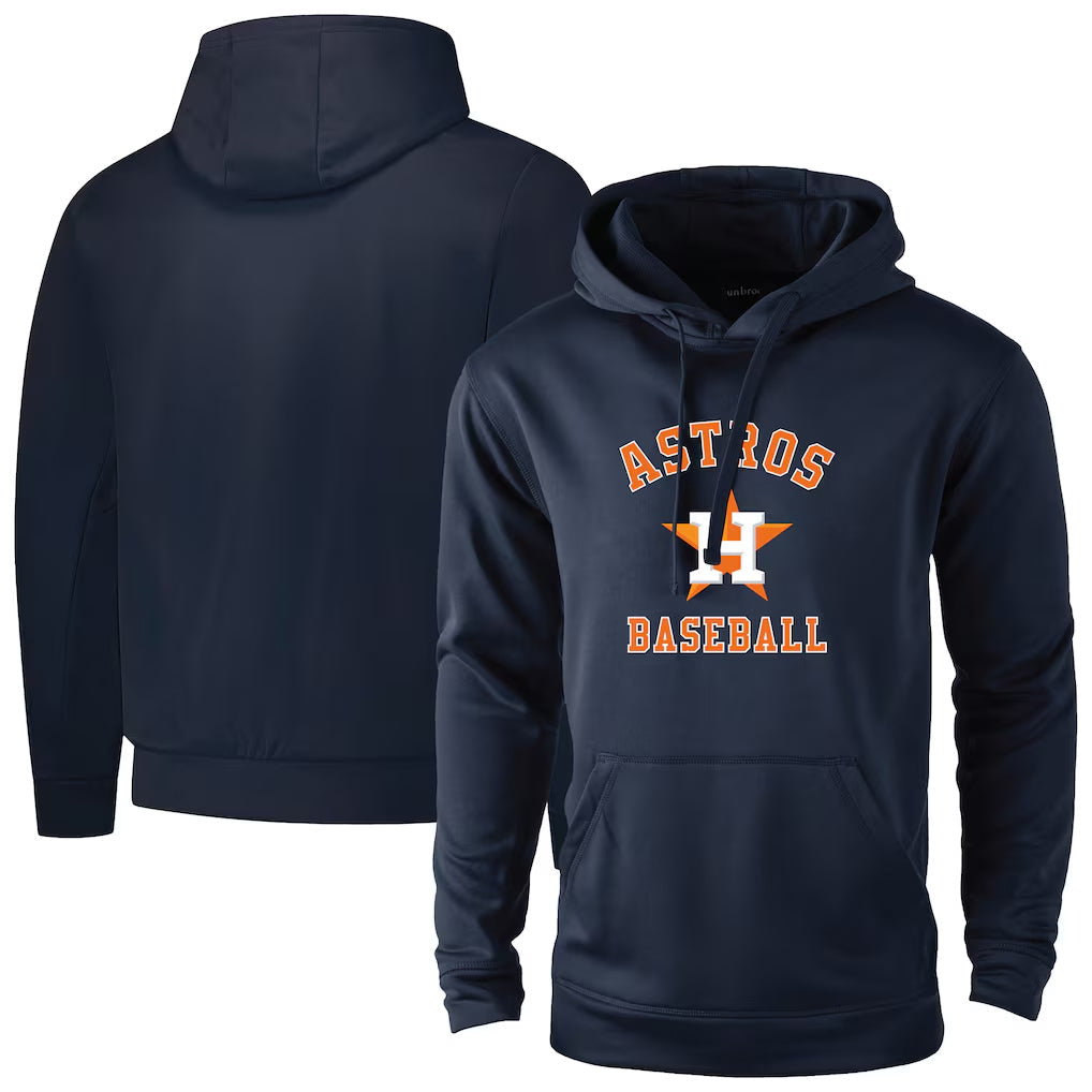 Ldoa H.Astros Navy Pullover Hoodie Blank Player Stitched Jerseys