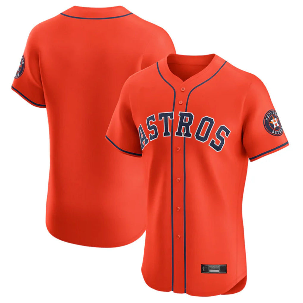 Ldoa H.Astros Orange Home Limited Elite Blank Player Stitched Jerseys