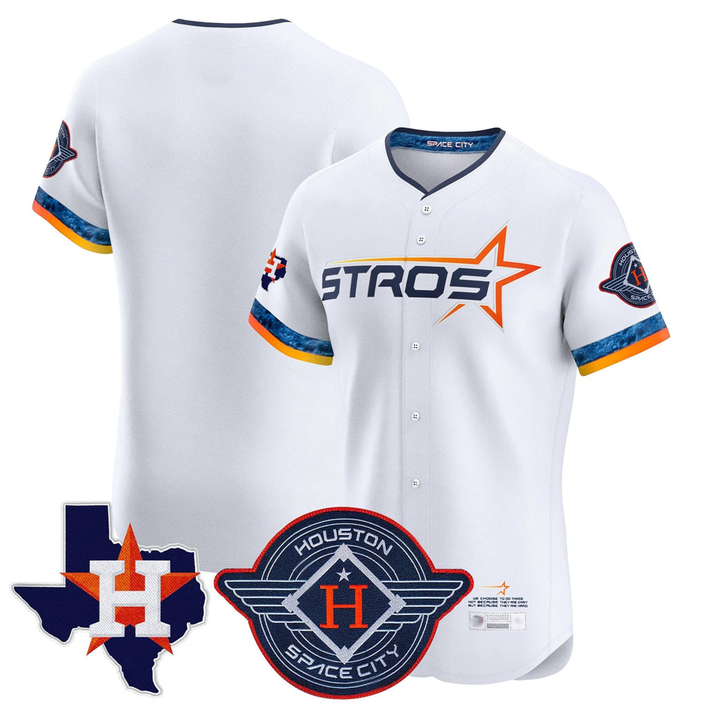 Ldoa H.Astros White City Connect Texas Patch Vapor Premier Blank Player Limited Elite Home Stitched Jerseys