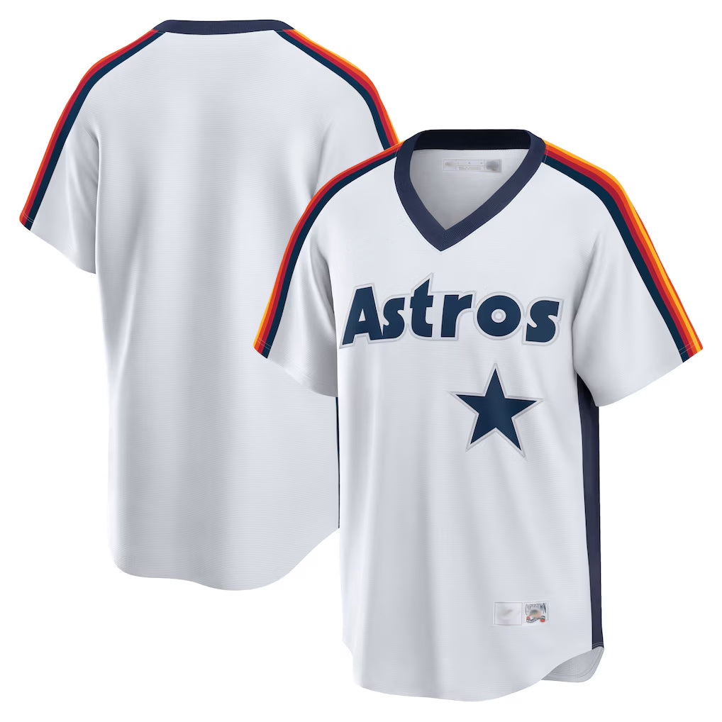 Ldoa H.Astros White Cooperstown Collection T-shirt Blank Player Stitched Jerseys