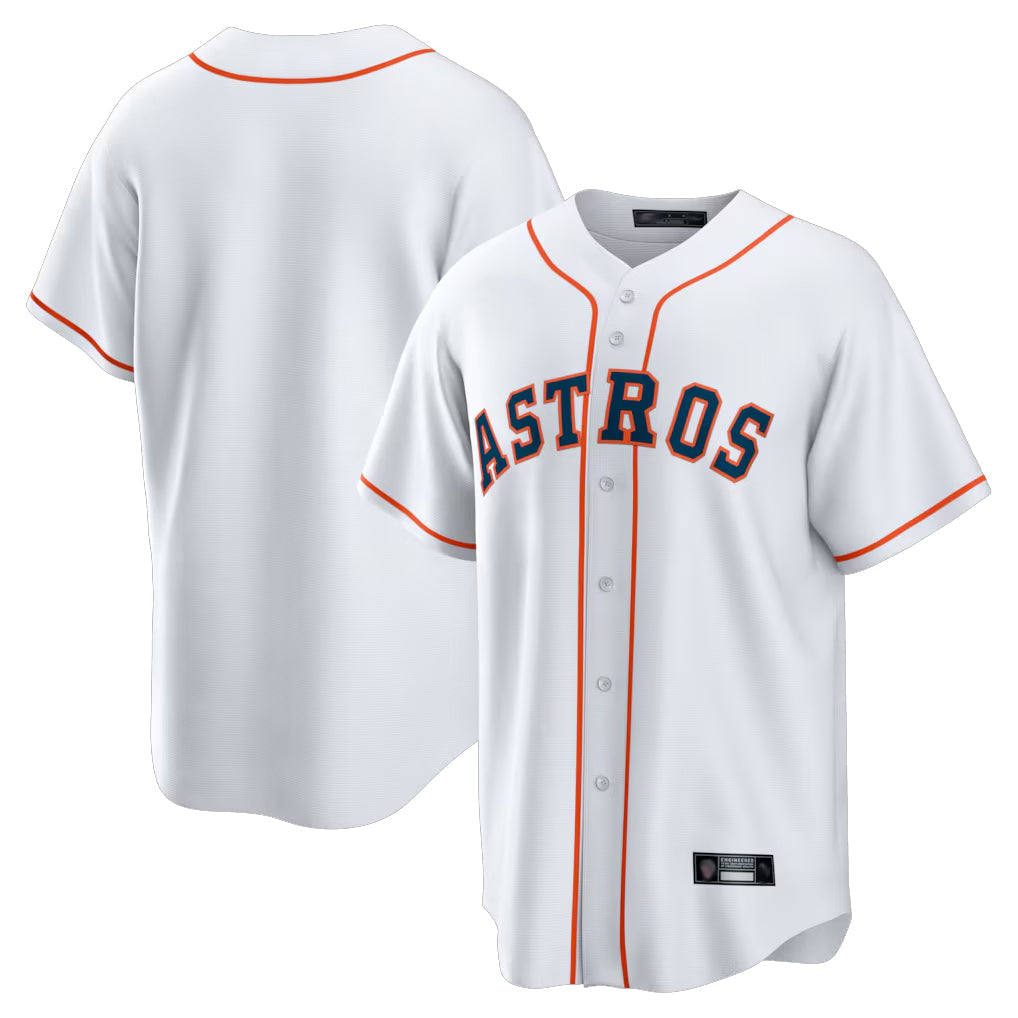 Ldoa H.Astros White Home Game Blank Player Stitched Jerseys