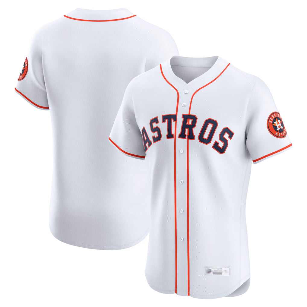 Ldoa H.Astros White Home Limited Elite Blank Player Stitched Jerseys