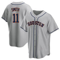 Ldoa H.Astros #11 Cam Smith Player Gray Home Game Stitched Jerseys