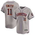 Ldoa H.Astros #11 Cam Smith Player Gray Home Limited Stitched Jerseys