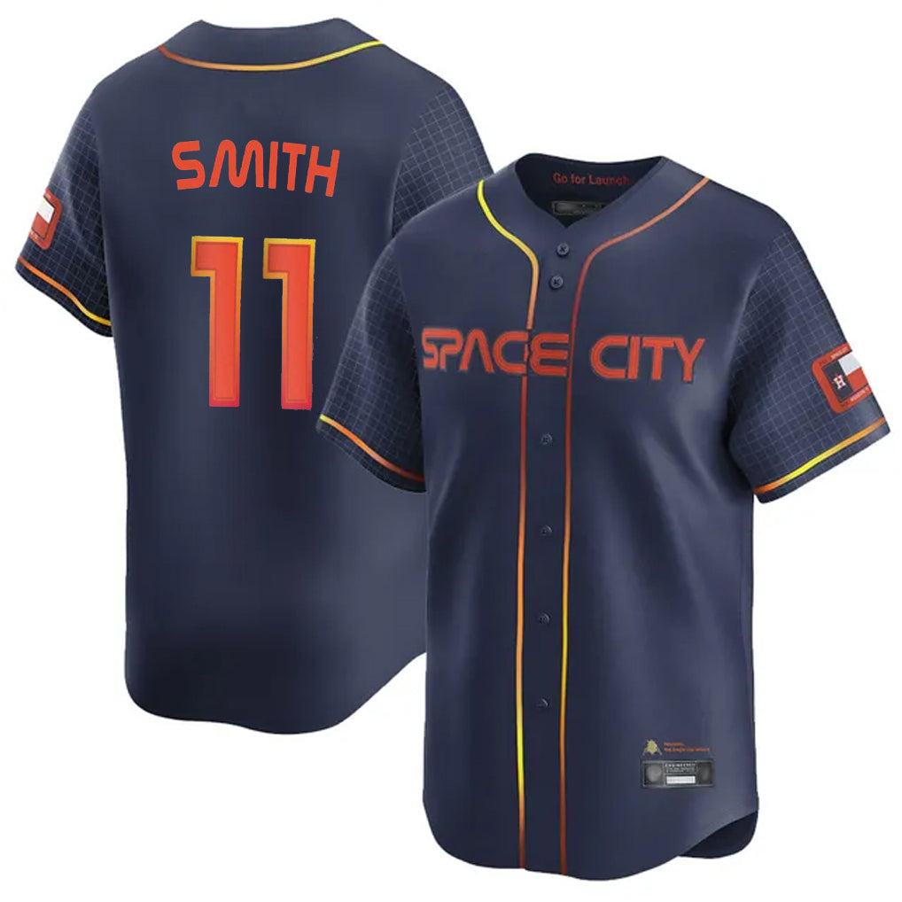 Ldoa H.Astros #11 Cam Smith Player Navy City Connect Home Limited Stitched Jerseys