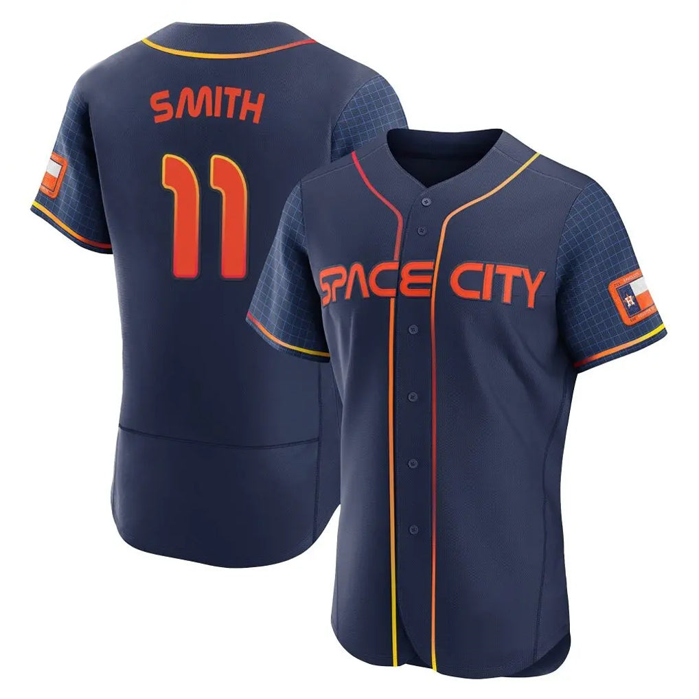 Ldoa H.Astros #11 Cam Smith Player Navy City Connect Limited Elite Home Stitched Jerseys