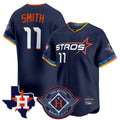 Ldoa H.Astros #11 Cam Smith Player Navy City Connect Texas Patch Vapor Premier Limited Home Stitched Jerseys