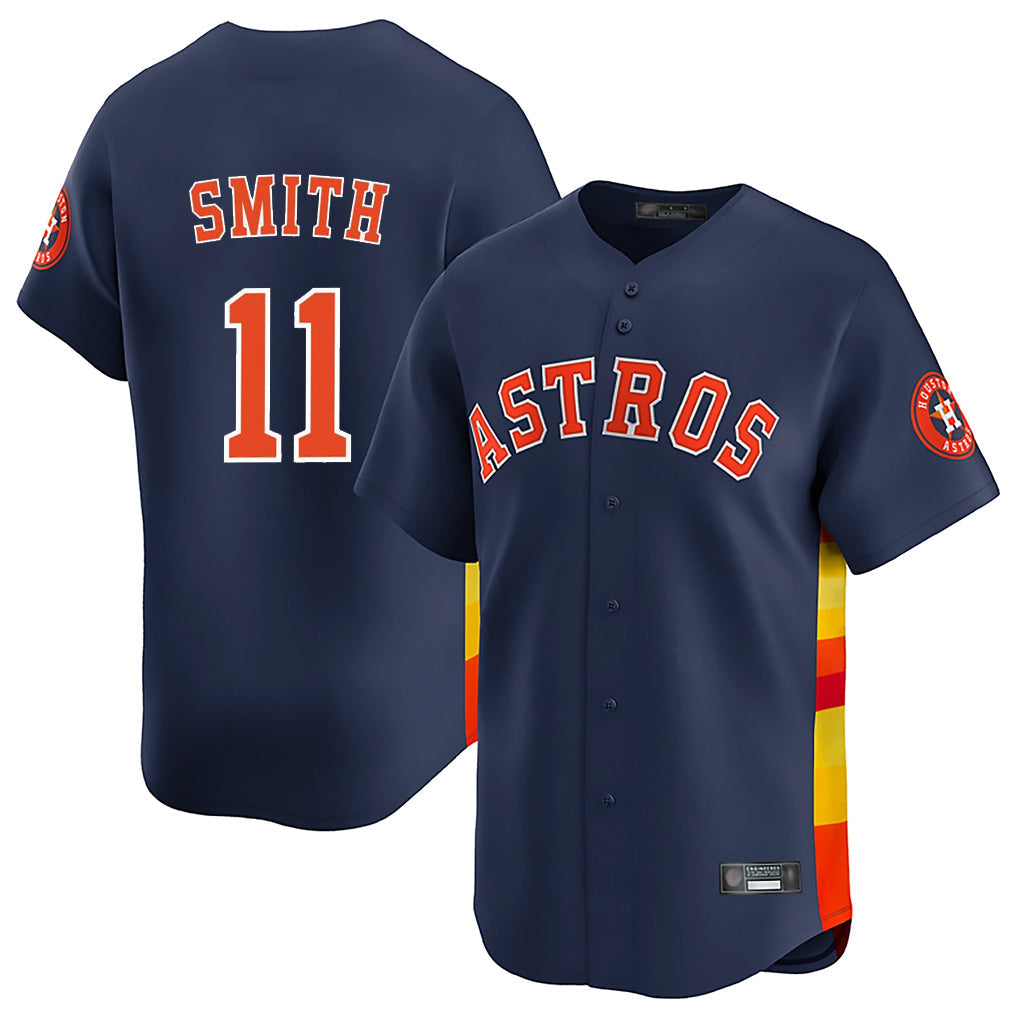 Ldoa H.Astros #11 Cam Smith Player Navy Home Limited Stitched Jerseys