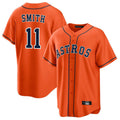 Ldoa H.Astros #11 Cam Smith Player Orange Home Game Stitched Jerseys