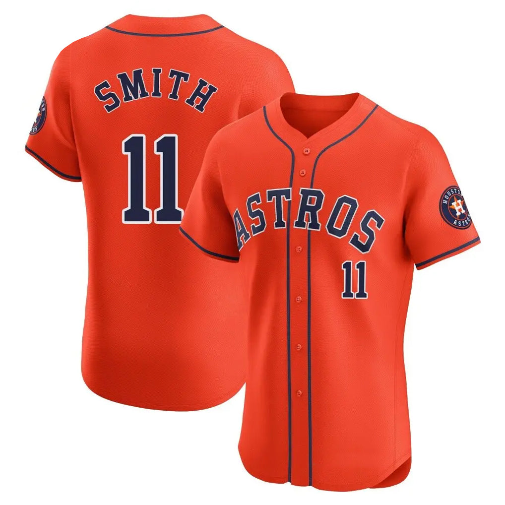 Ldoa H.Astros #11 Cam Smith Player Orange Home Limited Elite Stitched Jerseys