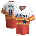 Ldoa H.Astros #11 Cam Smith Player Rainbow Cooperstown Collection T-shirt Stitched Jerseys