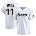 Ldoa H.Astros #11 Cam Smith Player White Throwback Cooperstown Collection Limited Stitched Jerseys