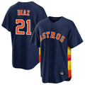 Ldoa H.Astros #21 Yainer Diaz Player Navy Home Game Stitched Jerseys