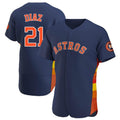 Ldoa H.Astros #21 Yainer Diaz Player Navy Home Limited Elite Stitched Jerseys