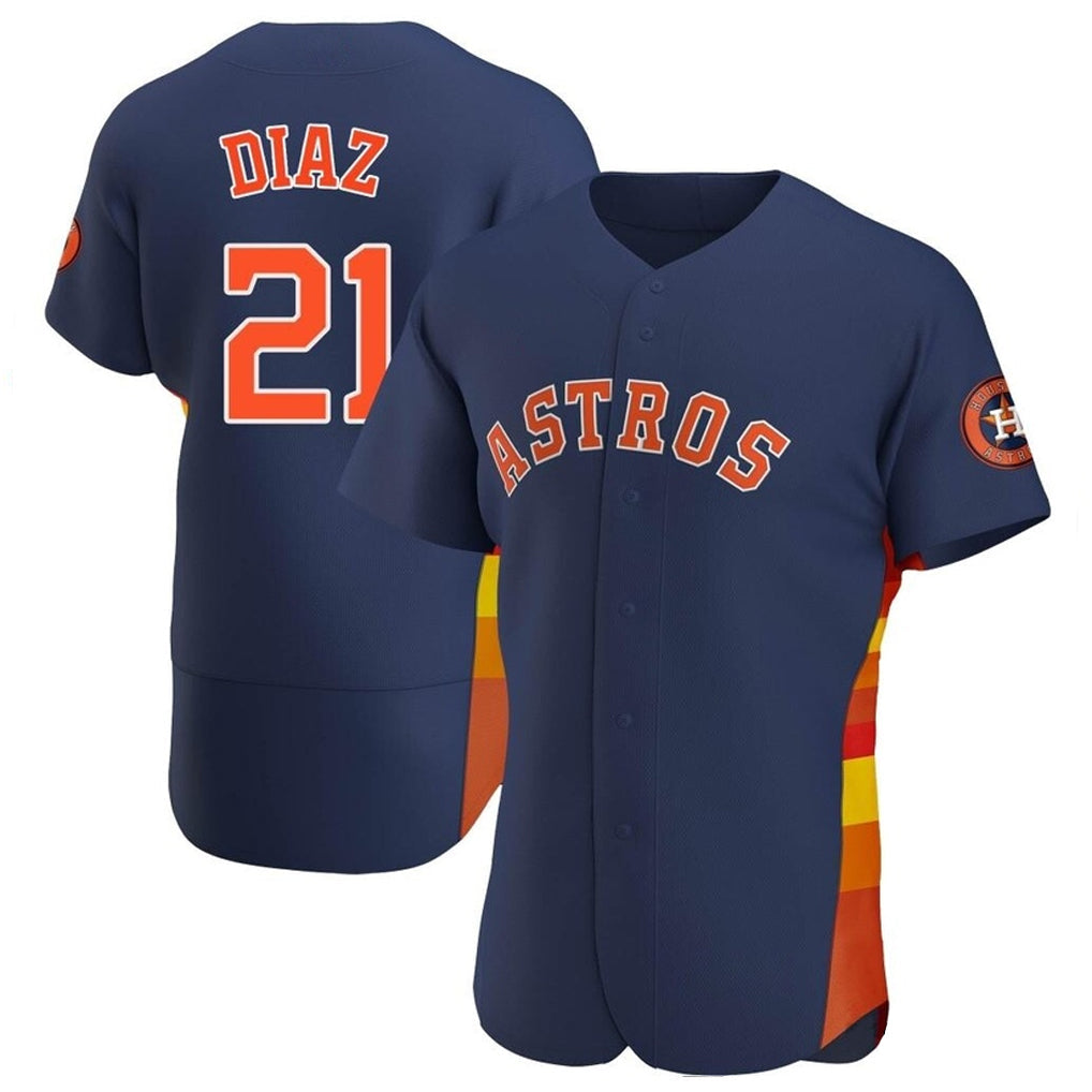 Ldoa H.Astros #21 Yainer Diaz Player Navy Home Limited Elite Stitched Jerseys