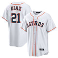 Ldoa H.Astros #21 Yainer Diaz Player White Home Game Stitched Jerseys