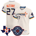 Ldoa H.Astros #27 Jose Altuve Player Cream City Connect Texas Patch Vapor Premier Limited Elite Home Stitched Jerseys