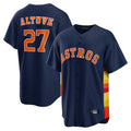 Ldoa H.Astros #27 Jose Altuve Player Navy Home Game Stitched Jerseys