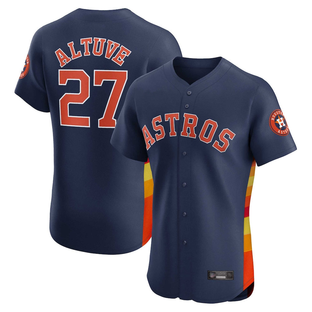 Ldoa H.Astros #27 Jose Altuve Player Navy Limited Elite Home Stitched Jerseys