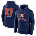Ldoa H.Astros #27 Jose Altuve Player Navy Pullover Hoodie Stitched Jerseys