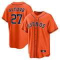 Ldoa H.Astros #27 Jose Altuve Player Orange Home Game Stitched Jerseys