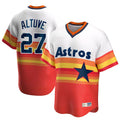 Ldoa H.Astros #27 Jose Altuve Player Rainbow Cooperstown Collection T-shirt Stitched Jerseys
