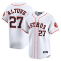 Ldoa H.Astros #27 Jose Altuve Player White Home Limited Stitched Jerseys