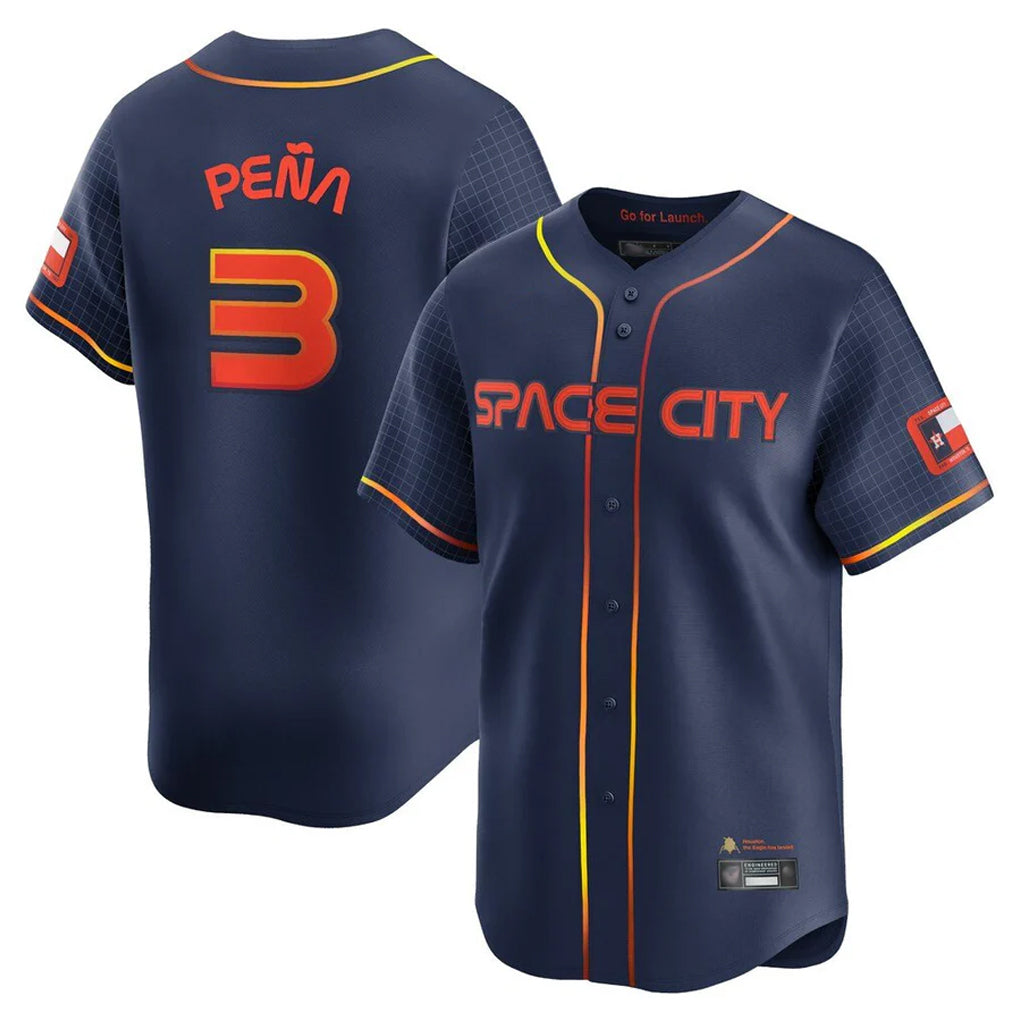 Ldoa H.Astros #3 Jeremy Pe?a Player Navy City Connect Home Limited Stitched Jerseys