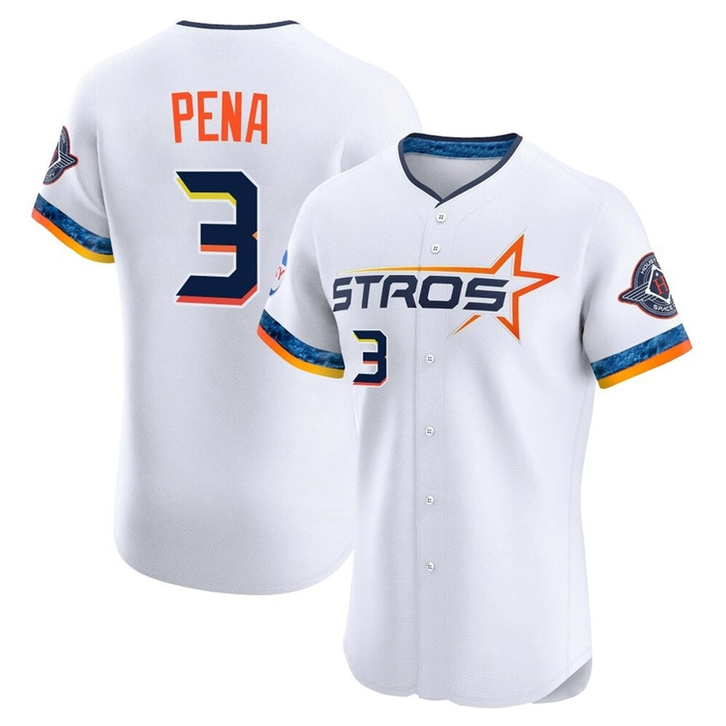 Ldoa H.Astros #3 Jeremy Pe?a Player White City Connect Limited Elite Home Stitched Jerseys