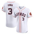 Ldoa H.Astros #3 Jeremy Pe?a Player White Limited Elite Home Stitched Jerseys