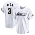 Ldoa H.Astros #3 Jeremy Pe?a Player White Throwback Cooperstown Collection Limited Stitched Jerseys