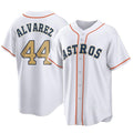 Ldoa H.Astros #44 Yordan Alvarez Player Gold Collection Game Home Stitched Jerseys