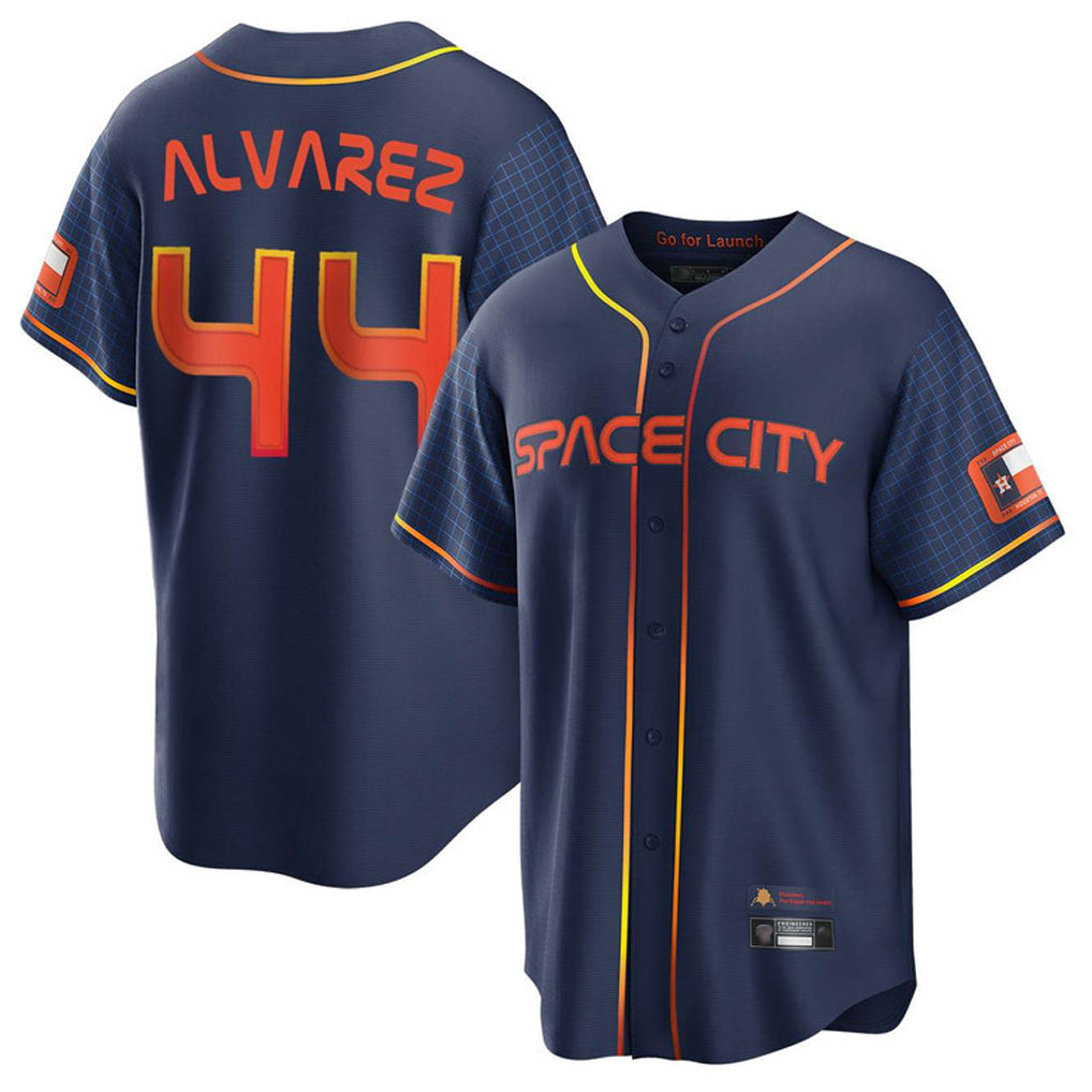 Ldoa H.Astros #44 Yordan Alvarez Player Navy City Connect Home Game Stitched Jerseys