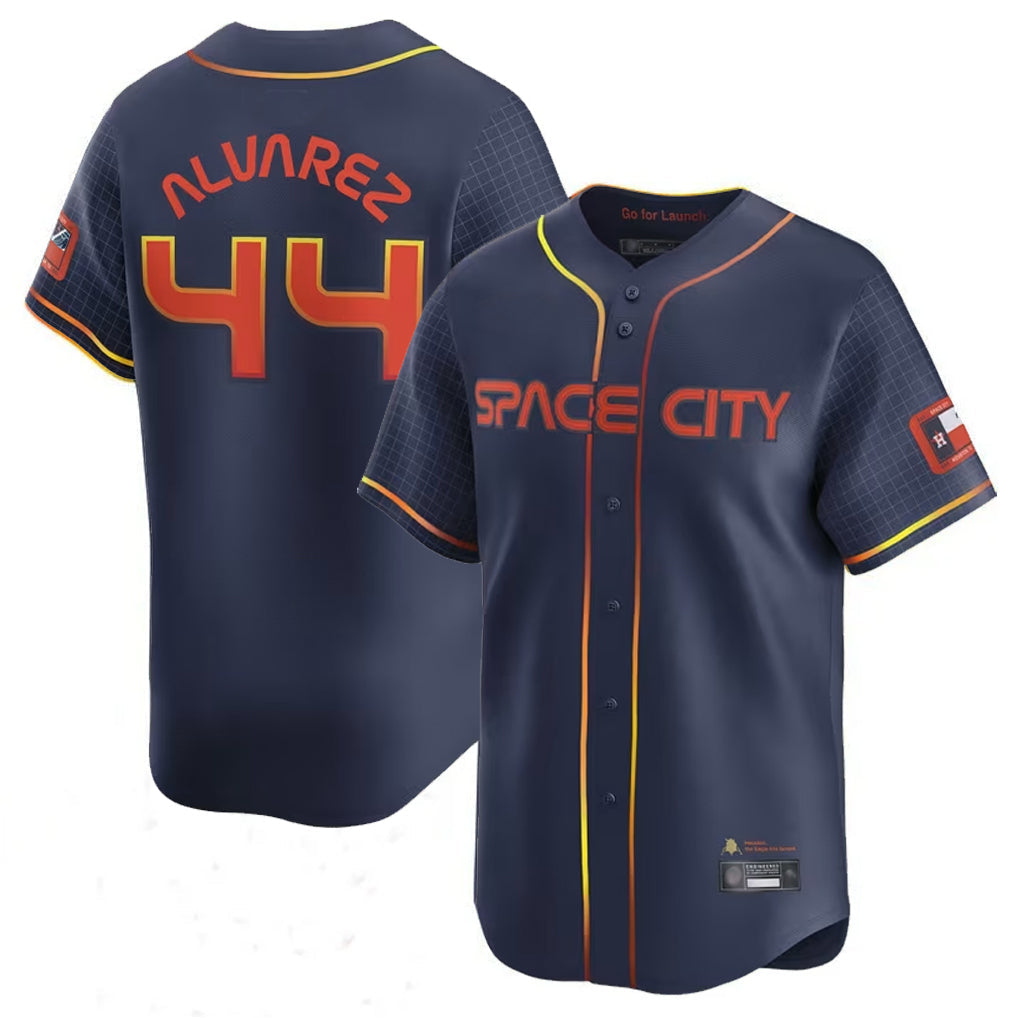 Ldoa H.Astros #44 Yordan Alvarez Player Navy City Connect Limited Home Game Stitched Jerseys