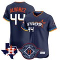 Ldoa H.Astros #44 Yordan Alvarez Player Navy City Connect Texas Patch Vapor Premier Limited Elite Home Stitched Jerseys