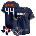 Ldoa H.Astros #44 Yordan Alvarez Player Navy City Connect Texas Patch Vapor Premier Limited Home Stitched Jerseys