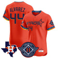 Ldoa H.Astros #44 Yordan Alvarez Player Orange City Connect Texas Patch Vapor Premier Limited Elite Home Stitched Jerseys