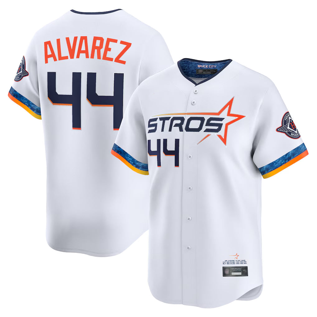 Ldoa H.Astros #44 Yordan Alvarez Player White City Connect Limited Home Stitched Jerseys