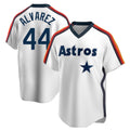 Ldoa H.Astros #44 Yordan Alvarez Player White Cooperstown Collection T-shirt Stitched Jerseys
