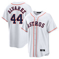 Ldoa H.Astros #44 Yordan Alvarez Player White Home Game Stitched Jerseys